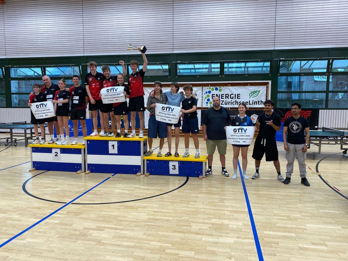 Siegerehrung am Final 4 des OTTV-Cups