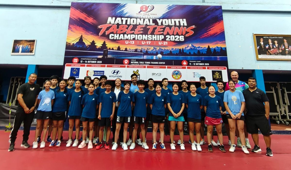 Gruppenfoto des Nachwuchscamps in Nepal